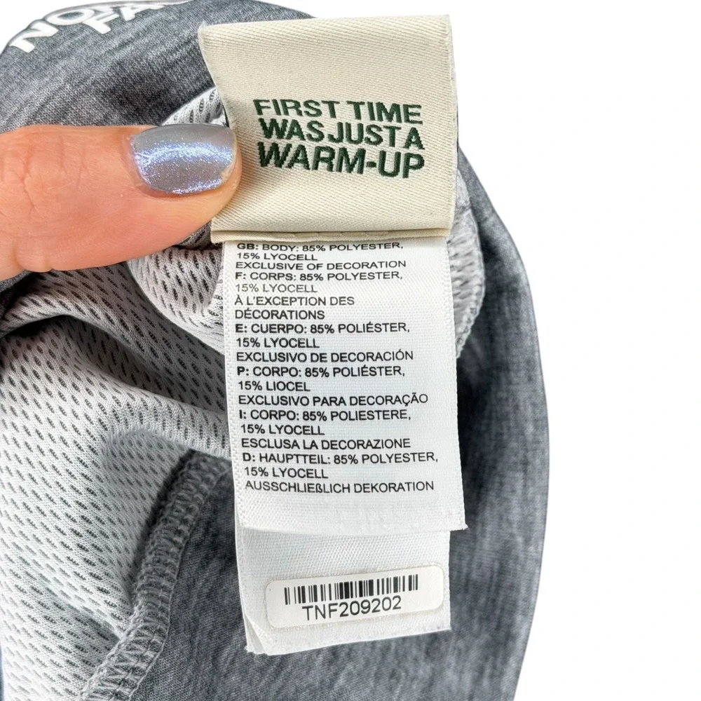 THE NORTH FACE Vyrtue Performance Crop Top Gray Boxy Short Sleeve Women's Large - Picture 6 of 7